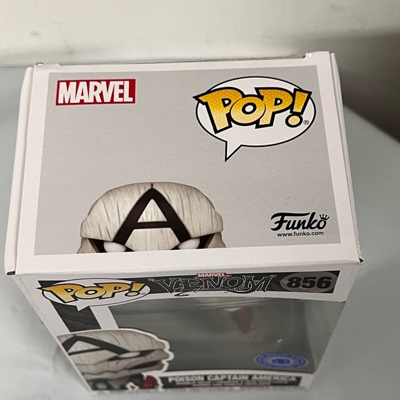 NIB - FUNKO Pop Marvel Venom Poison Captain America #856 - Picture 7 of 7
